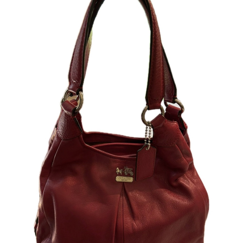Coach Madison Sophia Satchel (or similar carryall) red leather (like new)